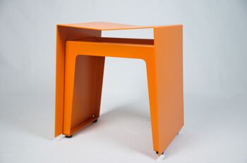 Tabouret, H01, sans coussin d'assise, orange foncé 1