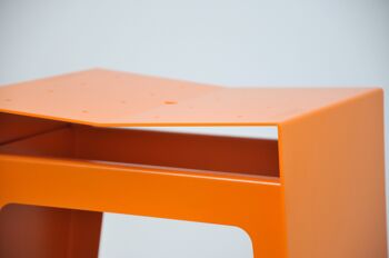 Tabouret, H01, sans coussin d'assise, orange foncé 2