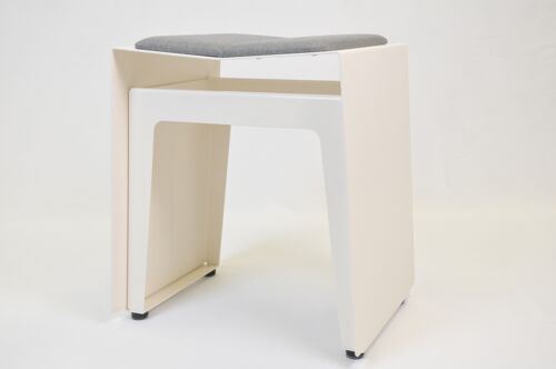 Hocker, H01, Outdoor Sitzpolster 1-teilig, Cremeweiß