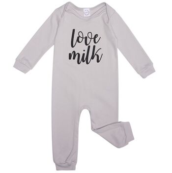 Pousse pour bébé grise 'Love Milk' 1