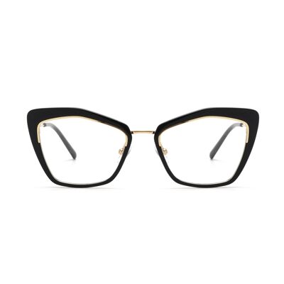 118 Damenbrillen. Optischer Rahmen aus Acetat und Metall