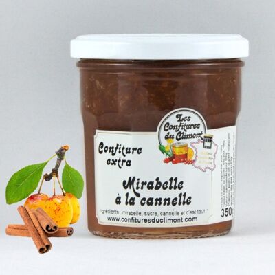 Confettura extra di prugne Mirabelle alla cannella - 350g