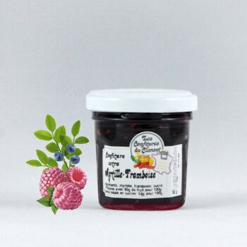 Confiture Extra Myrtille Framboise - 50g