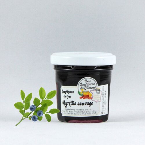 Confiture Extra Myrtille sauvage - 50g