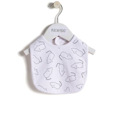 Vanilla Sugar Mice Bib White