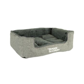 Le DoggySnuggle Gris Clair L 80x65x23 cm