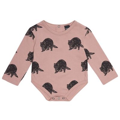 Plys Raccoon Print Bodysuit