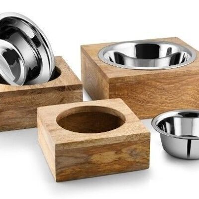The DoggyBowl Bamboo Square S