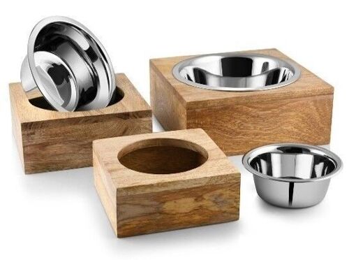 The DoggyBowl Bamboo Square L