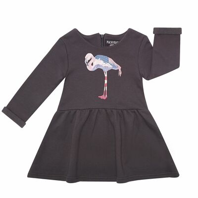 Vestido Flamingo - Charcoal