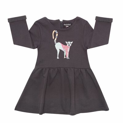 Lemur Dress - Charcoal