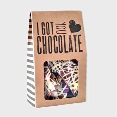 Fragmentos de chocolate belga hechos a mano 'Pop Goes The Chocolate'