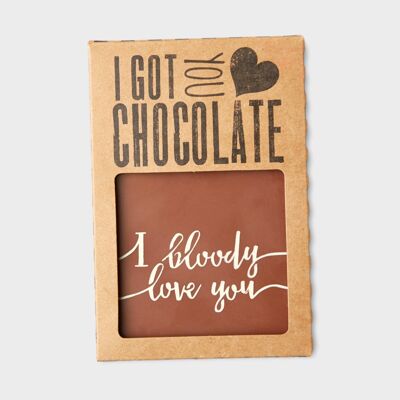 I Bloody Love You Barre de chocolat belge faite à la main