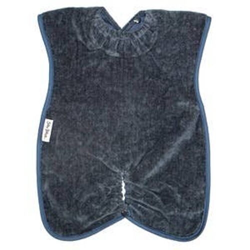 Navy Towel Highchair Hugger Bib