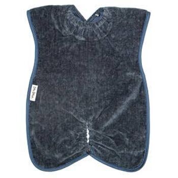 Bavoir Hugger pour chaise haute en serviette bleu marine