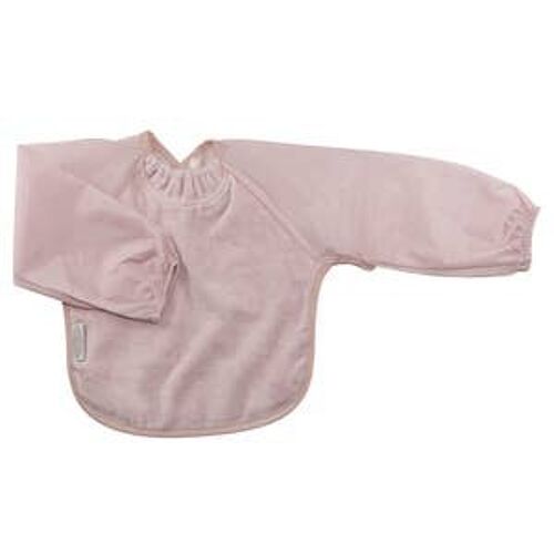 Antique Pink Towel Long Sleeve Bib