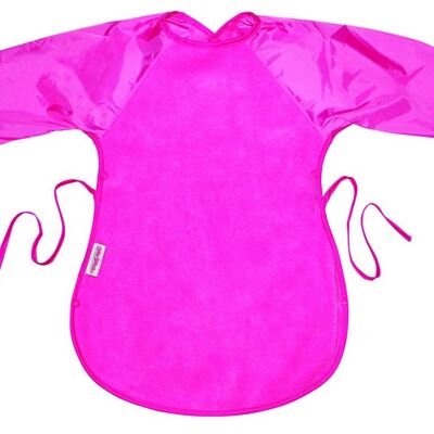 Cerise Fleece Messy Eater Bib