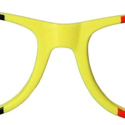 Gafas Bélgica Negro-Amarillo-Rojo - 3 piezas