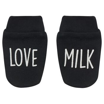 Mitaines anti-rayures Love Milk - Noir, Blanc, Gris 2