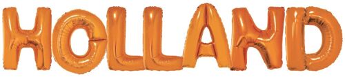 Folieballonnen 'Holland' Oranje 36cm - 7 stuks