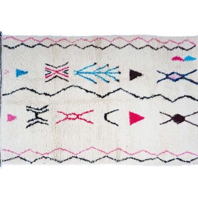 Berber carpet from Morocco pink, blue