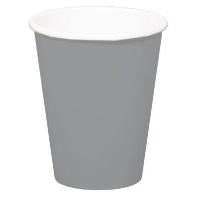 Silver-coloured Cups 350ml - 8 pieces