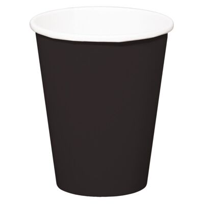 Schwarze Tassen 350ml - 8 Stück