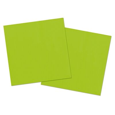 Groene Servetten 33x33cm - 20 stuks