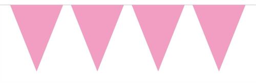 Roze Mini Vlaggenlijn - 3 meter