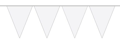 Witte Mini Vlaggenlijn - 3 meter