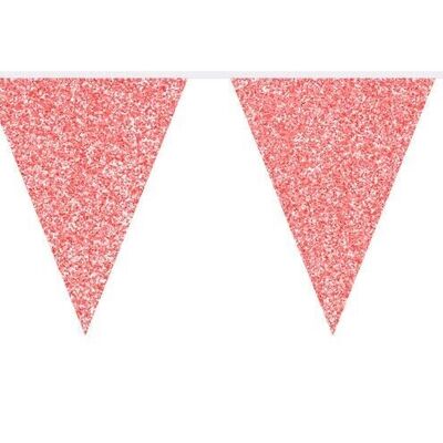 Red Glitter Bunting - 6 meters
