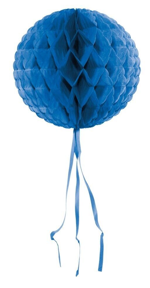 Lampadina a nido d'ape blu - 30 cm