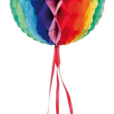 Lampadina a nido d'ape multicolore - 30 cm