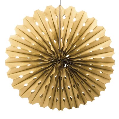 Honeycomb Fan Gold - 45cm