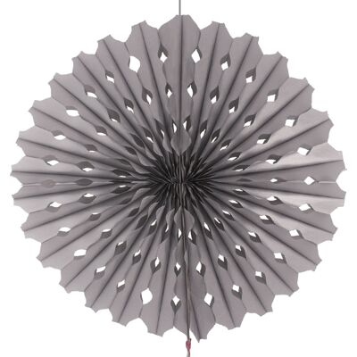 Honeycomb Waaier Zilver - 45cm