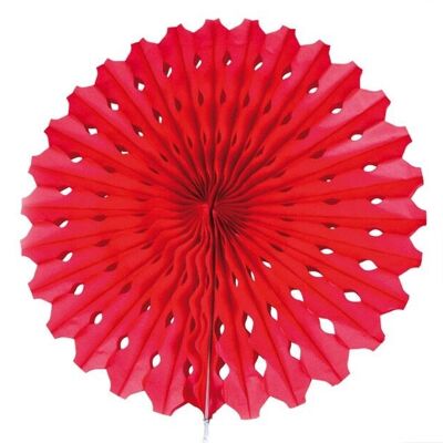 Abanico Panal Rojo - 45cm