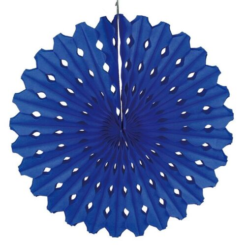Honeycomb Waaier Blauw - 45cm