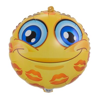 Emoticon Ballon Küsse 45cm