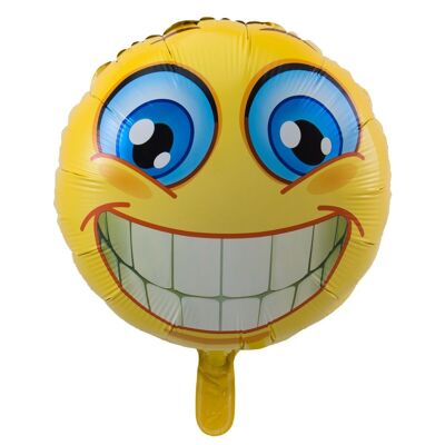 Lächelnder Emoticon Folienballon - 45cm