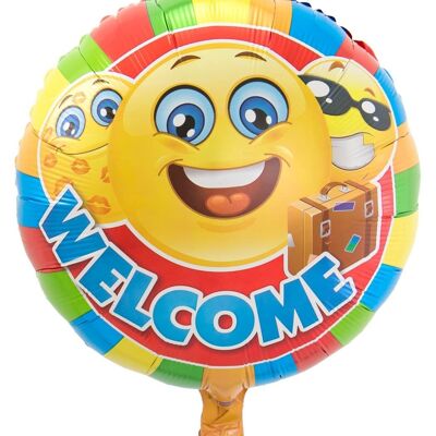 Willkommen zu Hause Emoji-Ballon - 45cm
