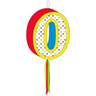 Pinata Chiffre 0 - 49cm