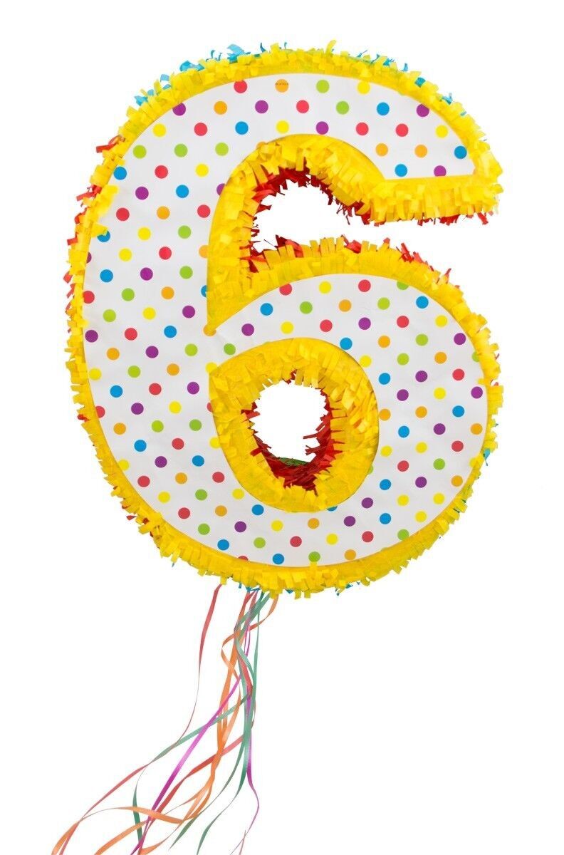 Piñata Nummer 6 - 49cm