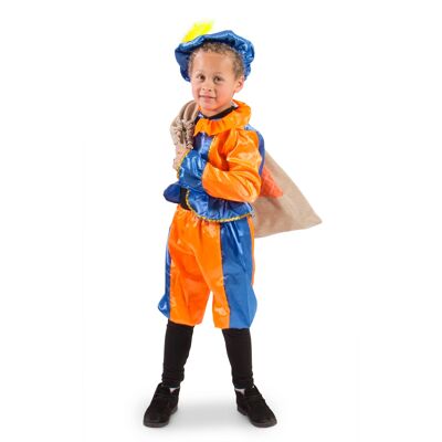 Anzug Pete Blau-Orange - Kindergröße S