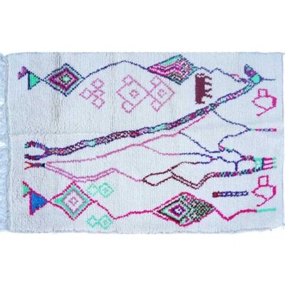 Berber Teppich aus Marokko lila, grün