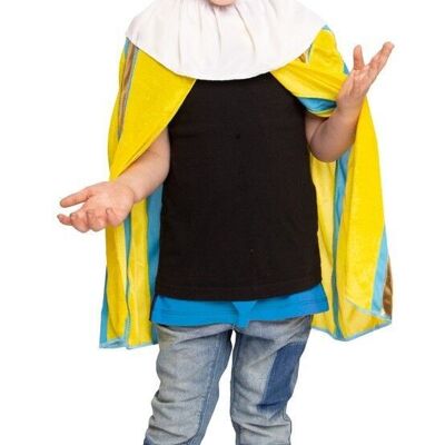 Pieten Cape with Beret Yellow-Blue Child - One Size