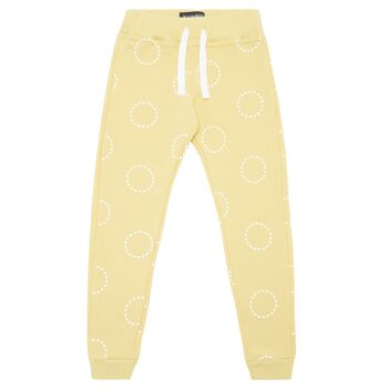 Pantalon de jogging moutarde cercles 1