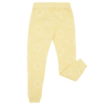 Pantalon de jogging moutarde cercles 2