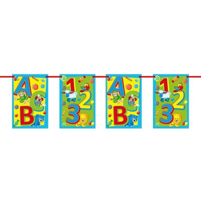 Children's party ABC Bunting - 10 meters