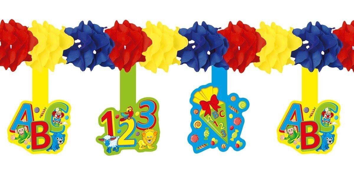 Festa per bambini ABC Ghirlanda con gancio - 6 metri