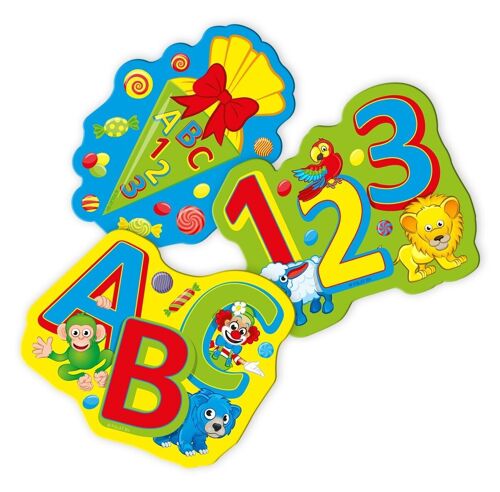 Kinderfeestje ABC Tafelconfetti XL met Figuren